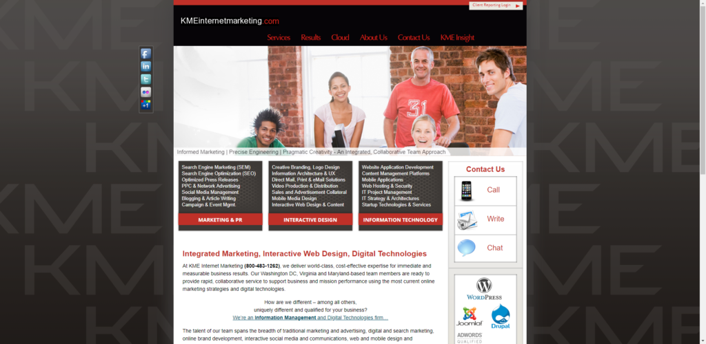 Fairfax Digital Marketing and Advertising Agency's website design